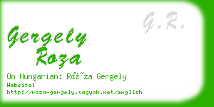 gergely roza business card